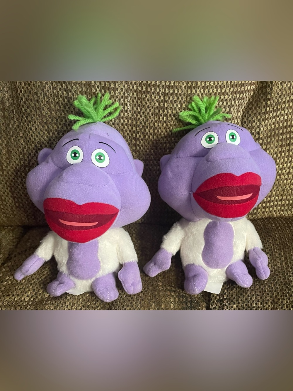 2 Jeff Dunham Baby Peanut Plush Stuffed Doll Toys